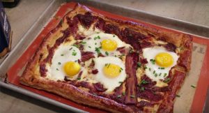 Bacon Egg and Gruyere Breakfast Tart Recipe