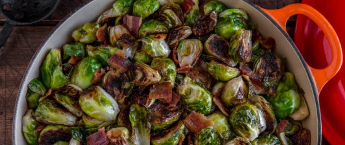 Jet TIla's Crispy Cast-Iron Roasted Brussels Sprouts with Bacon