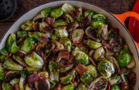 Jet TIla's Crispy Cast-Iron Roasted Brussels Sprouts with Bacon